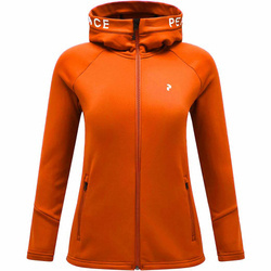 Bluza PEAK PERFORMANCE W RIDER ZIP HOOD Gold Flame