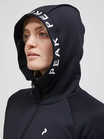 Bluza PEAK PERFORMANCE W RIDER ZIP HOOD Black